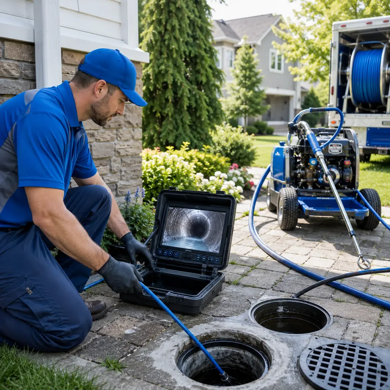 Outdoor drain cleaning professionals serving Warrens, WI