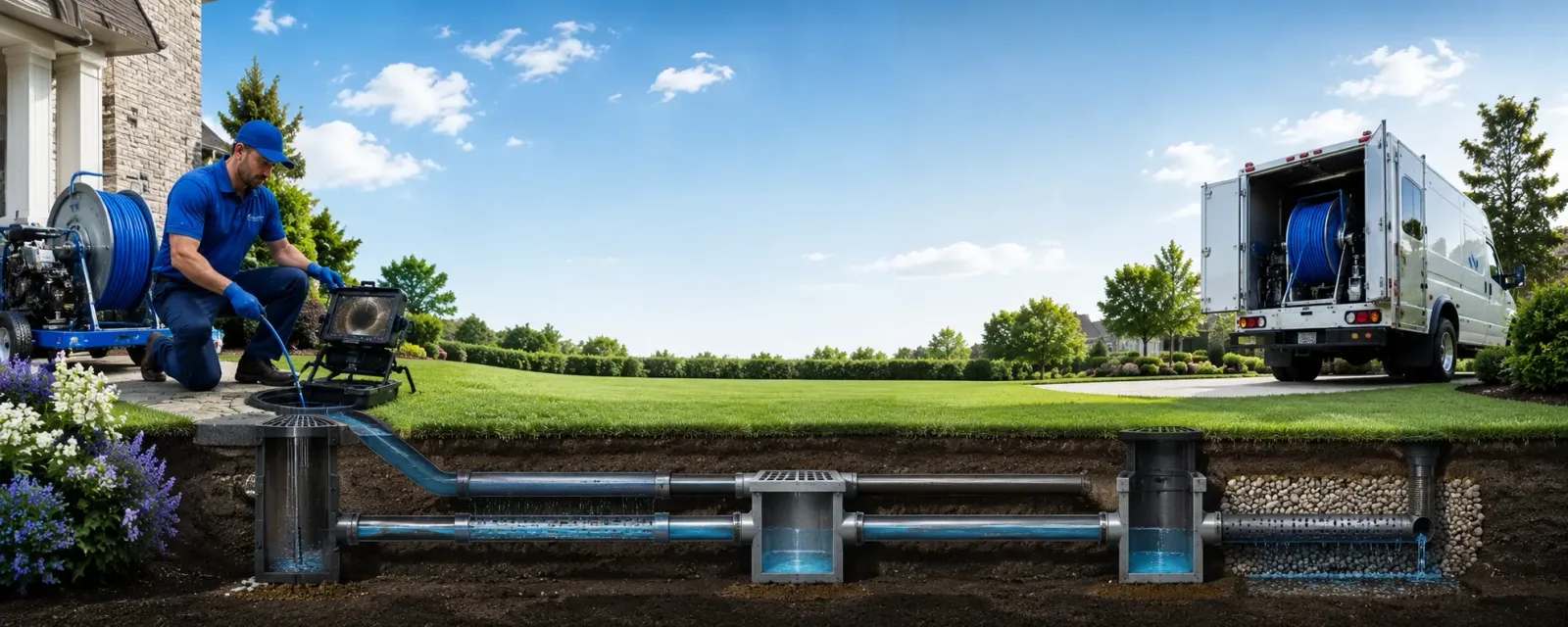 Outdoor drain cleaning information for Warrens, WI